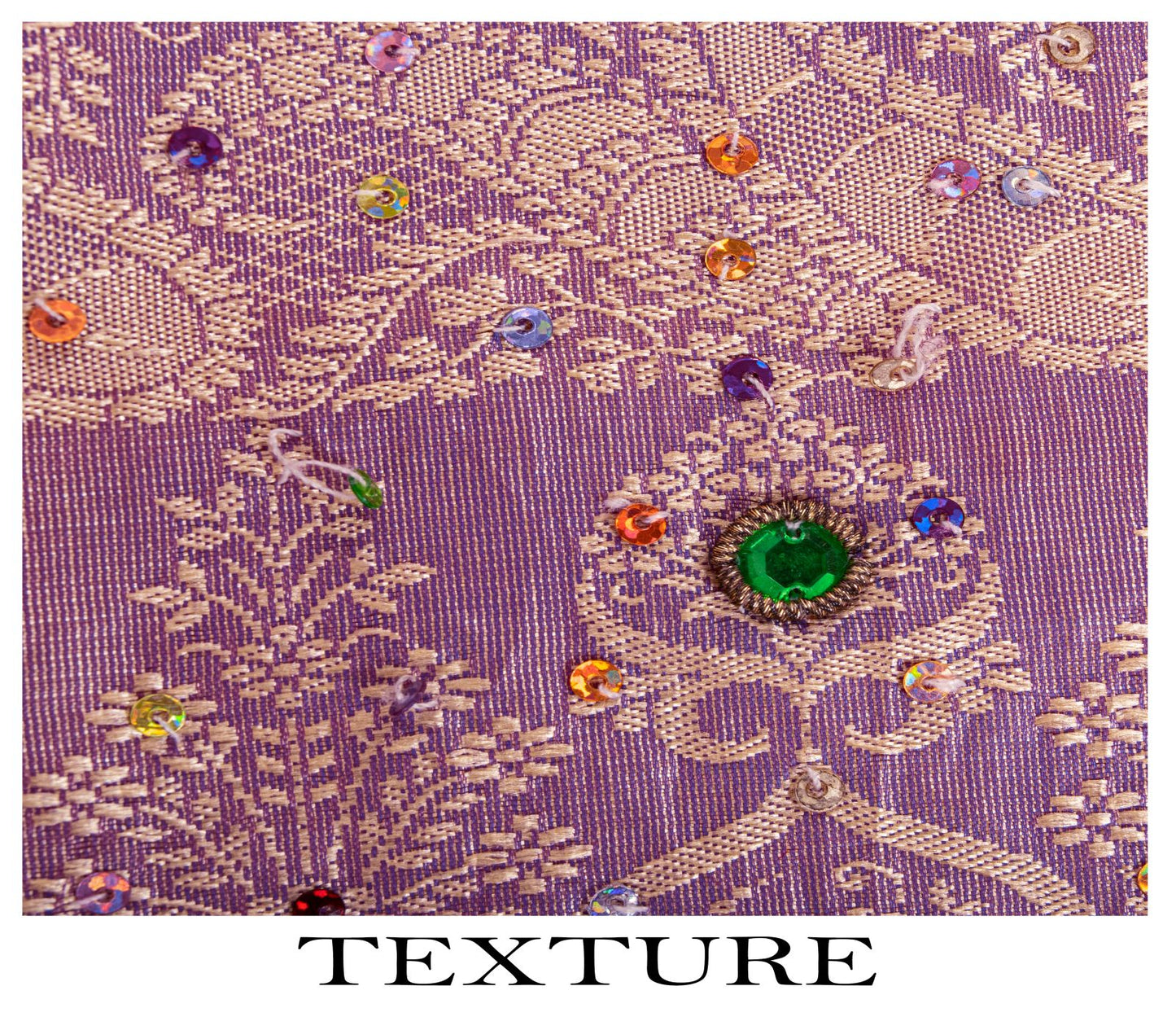 Sanskriti Vintage Saree Yellow-Purple Art Silk Hand Embroidery-Woven Fabric Sari