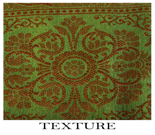 Sanskriti Vintage Saree Green 100% Pure Silk Woven Craft Fabric Bollywood Sari