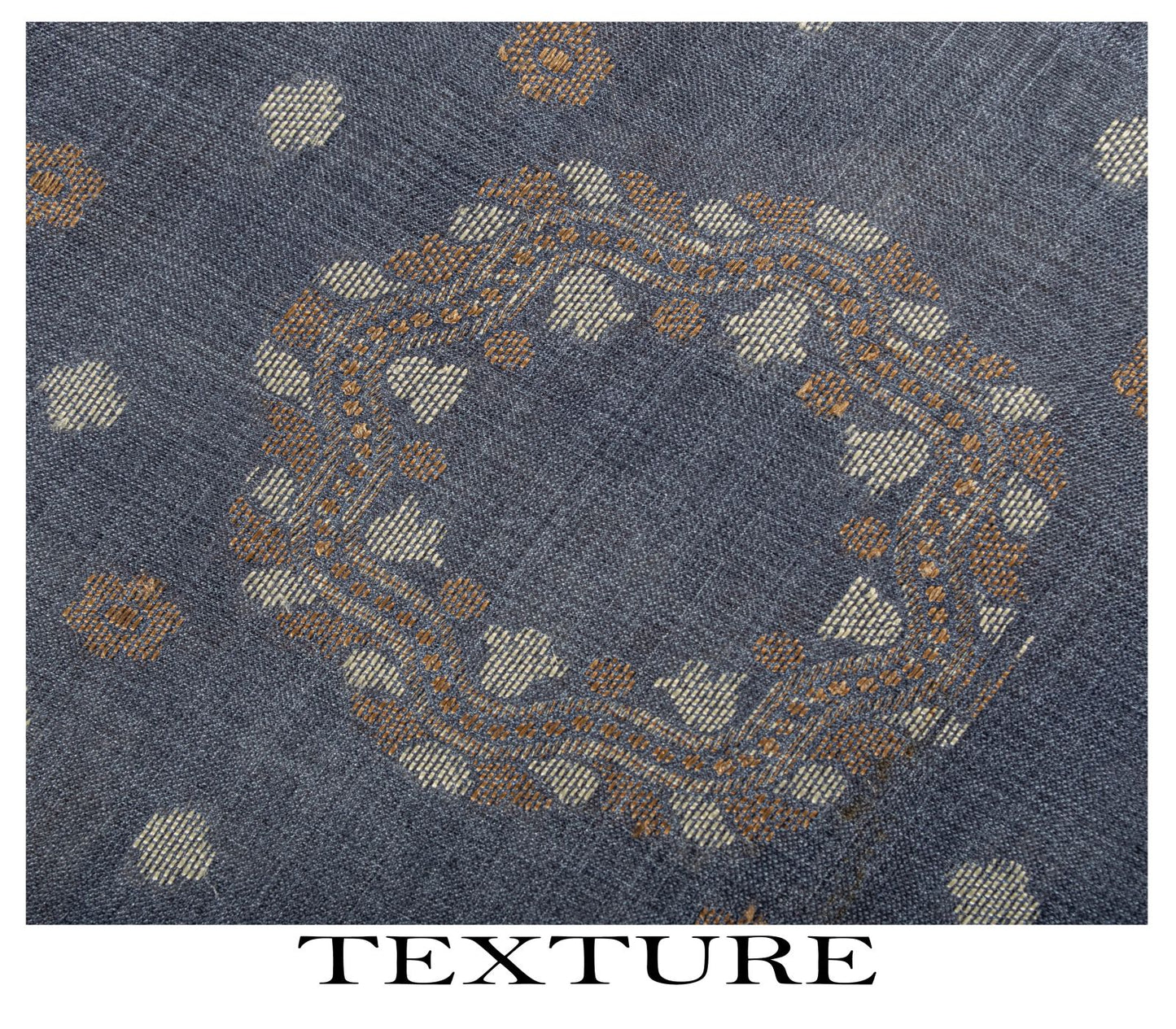 Sanskriti Vintage Saree Gray Pure Silk Woven Floral Craft Fabric Bollywood Sari