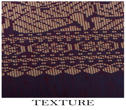 Sanskriti Vintage Saree Purple Blend Cotton Hand Woven Baluchari Fabric 5YD Sari