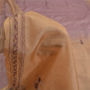 Sanskriti Vintage Purple Sarees Pure Silk Hand Beaded Craft Fabric 5+ yrd Sari