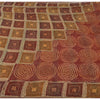 Sanskriti Vintage Brown Sarees Pure Georgette Hand Beaded Craft Fabric 5yrd Sari