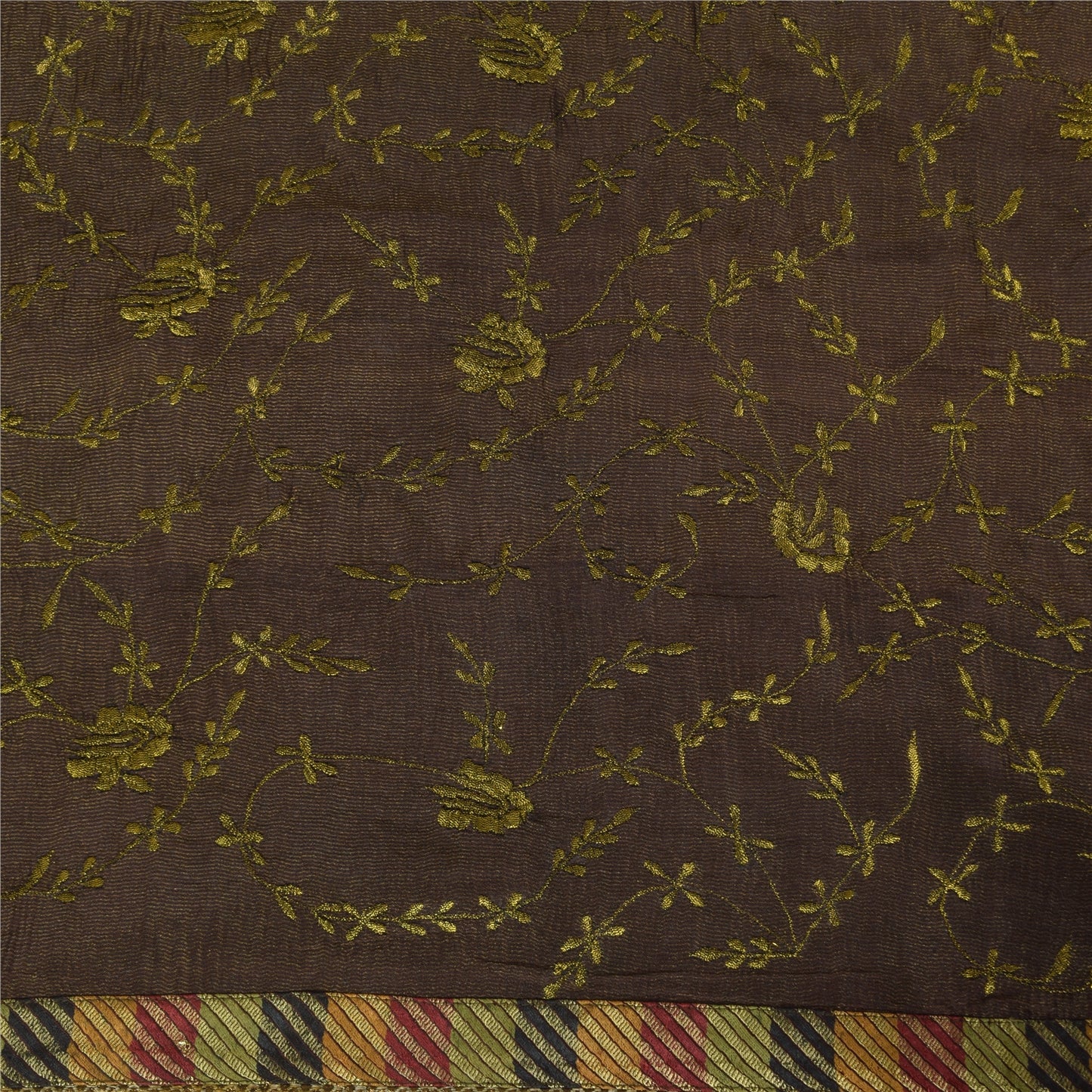 Sanskriti Vintage Red Sarees Pure Silk Embroidered Bandhani Printed Fabric Sari