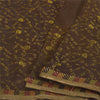 Sanskriti Vintage Red Sarees Pure Silk Embroidered Bandhani Printed Fabric Sari