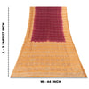 Sanskriti Vintage Plum Red & Brown Sarees Pure Silk Hand Bead Zardozi 5+YD Sari