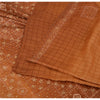 Sanskriti Vintage Brown Sarees Pure Silk Hand Beaded Premium Craft Fabric Sari