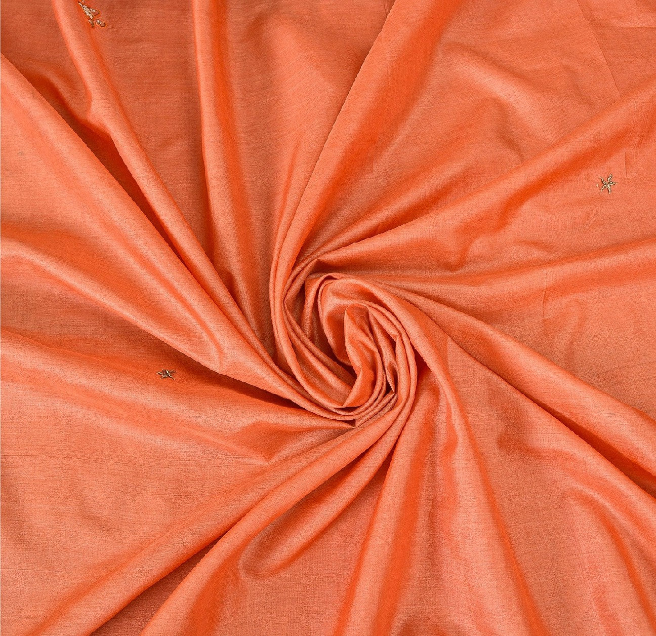 Sanskriti Vintage Indian Saree 100% Pure Silk Hand Beaded Sustainable Fabric Premium Sari