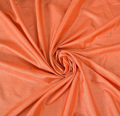 Sanskriti Vintage Indian Saree 100% Pure Silk Hand Beaded Sustainable Fabric Premium Sari