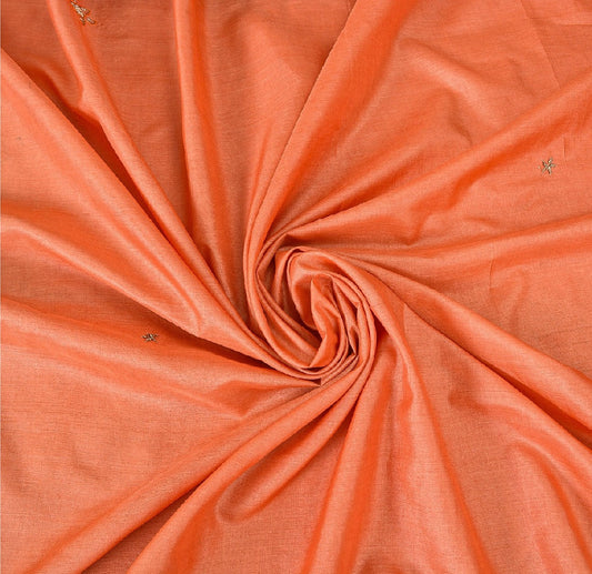 Sanskriti Vintage Indian Saree 100% Pure Silk Hand Beaded Sustainable Fabric Premium Sari