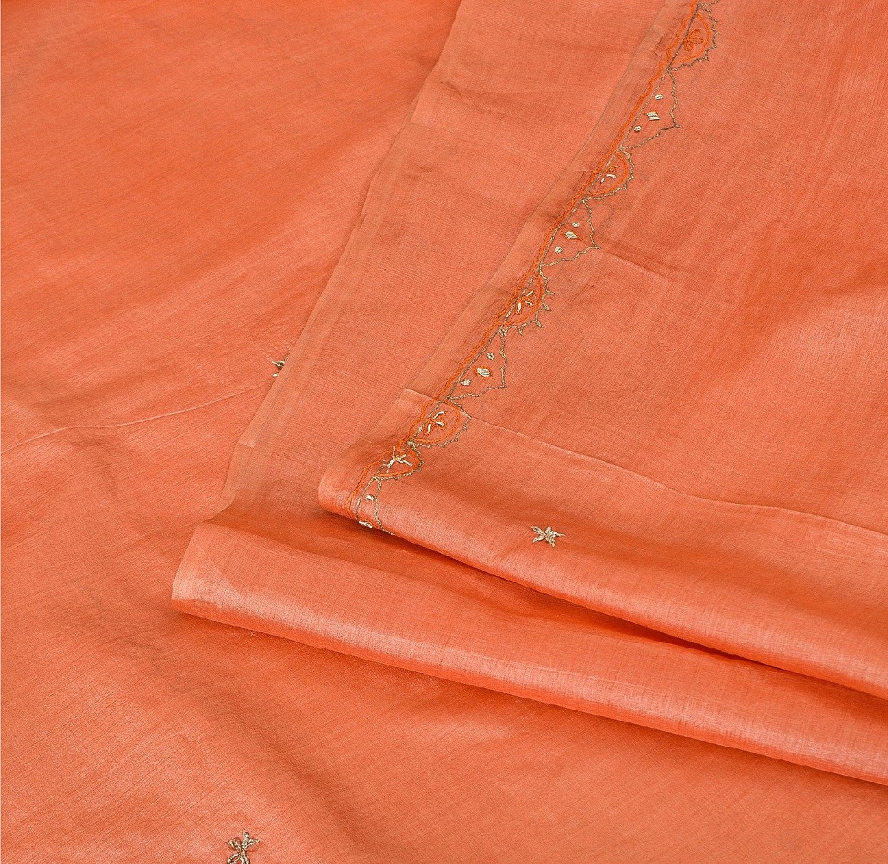 Sanskriti Vintage Indian Saree 100% Pure Silk Hand Beaded Sustainable Fabric Premium Sari