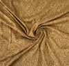 Sanskriti Vintage Indian Saree 100% Pure Silk Brown Woven Cultural Sustainable Fabric Sari