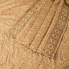 Sanskriti Vintage Indian Saree 100% Pure Silk Brown Woven Cultural Sustainable Fabric Sari