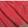 Sanskriti Vintage Sarees Georgette Hand Beaded Paint Fabric Ethnic Premium Sari