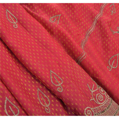 Sanskriti Vintage Sarees Georgette Hand Beaded Paint Fabric Ethnic Premium Sari