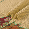 Sanskriti Vintage Cream Sarees Blend Cotton Hand Bead Zari Sari 5+YDCraft Fabric