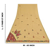 Sanskriti Vintage Cream Sarees Blend Cotton Hand Bead Zari Sari 5+YDCraft Fabric