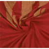 Sanskrit Vintage Red Saree Blend Georgette Hand Beaded Woven Fabric Ethnic Sari