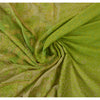 Sanskriti Vintage Green Sarees Art Silk Hand Beaded Craft Fabric Cultural Sari