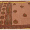 Sanskriti Vintage Mauve Sarees Art Silk Hand Beaded Ethnic Sari 5yd Craft Fabric