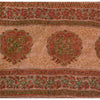 Sanskriti Vintage Mauve Sarees Art Silk Hand Beaded Ethnic Sari 5yd Craft Fabric