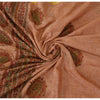 Sanskriti Vintage Mauve Sarees Art Silk Hand Beaded Ethnic Sari 5yd Craft Fabric
