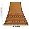 Sankriti Vintage Cream Sarees Pure Cotton Hand Woven Premium Sari Craft Fabric
