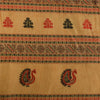 Sankriti Vintage Cream Sarees Pure Cotton Hand Woven Premium Sari Craft Fabric