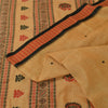 Sankriti Vintage Cream Sarees Pure Cotton Hand Woven Premium Sari Craft Fabric