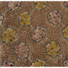 Sanskriti Vintage Brown Sarees Net Mesh Hand Beaded Woven Sari 5yrd Craft Fabric