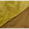 Sanskriti Vintage Green Sarees Art Silk Woven Premium Soft Fabric 5Yd Craft Sari