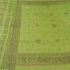 Sanskriti Vintage Green Sarees Art Silk Woven Printed Ethnic Sari Craft Fabric