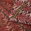 Sanskriti Vintage Dark Red Sarees Art Silk & Net Hand Beaded Premium Sari Fabric