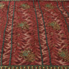 Sanskriti Vintage Dark Red Sarees Art Silk & Net Hand Beaded Premium Sari Fabric