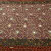 Sanskriti Vintage Purple Sarees Georgette Embroidered Printed Fabric Craft Sari