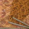 Sanskriti Vintage Mustard Sarees Pure Georgette Embroidered Premium Sari Fabric