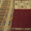 Sanskriti Vintage Cream Sarees Georgette Hand Beaded Premium Sari Craft Fabric