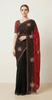 Sanskriti Vintage Sarees Pure Georgette Hand Beaded Designer Sari With Blouse