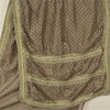 Sanskriti Vintage Brown Saree Net Mesh Hand Beaded Woven Fabric Sari