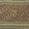 Sanskriti Vintage Brown Saree Net Mesh Hand Beaded Woven Fabric Sari
