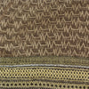 Sanskriti Vintage Brown Saree Net Mesh Hand Beaded Woven Fabric Sari