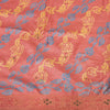 Sanskriti Vintage Pink Sarees Pure Silk Hand Beaded Craft Sustainable Fabric Printed Sari