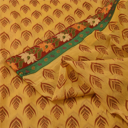 Sanskriti Vintage Cream Sarees Pure Cotton Kota Hand Beaded Sari 5ydCraft Fabric