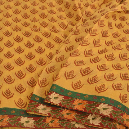 Sanskriti Vintage Cream Sarees Pure Cotton Kota Hand Beaded Sari 5ydCraft Fabric