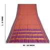 Sanskriti Vintage Purple/Peach Indian Sarees Art Silk Woven Sari Craft Fabric