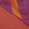 Sanskriti Vintage Purple/Peach Indian Sarees Art Silk Woven Sari Craft Fabric