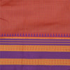 Sanskriti Vintage Purple/Peach Indian Sarees Art Silk Woven Sari Craft Fabric