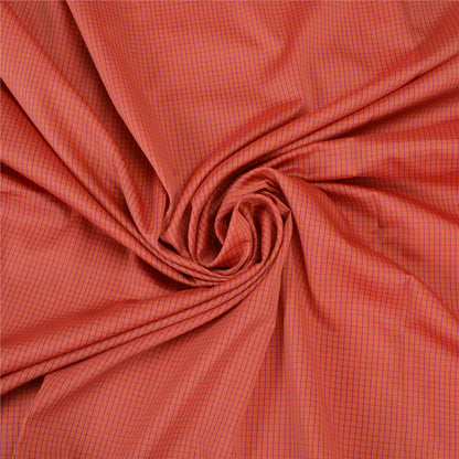 Sanskriti Vintage Purple/Peach Indian Sarees Art Silk Woven Sari Craft Fabric