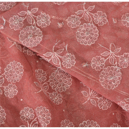 Sanskriti Vintage Sarees Pure Georgette Hand Embroidery Paint Fabric Ethnic Sari