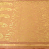 Sanskriti Vintage Beige Sarees Pure Cotton Woven Kota Doria Sari Craft Fabric