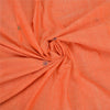 Sanskriti Vintage Orange Sarees Pure Cotton Hand Beaded Fabric Craft Sari